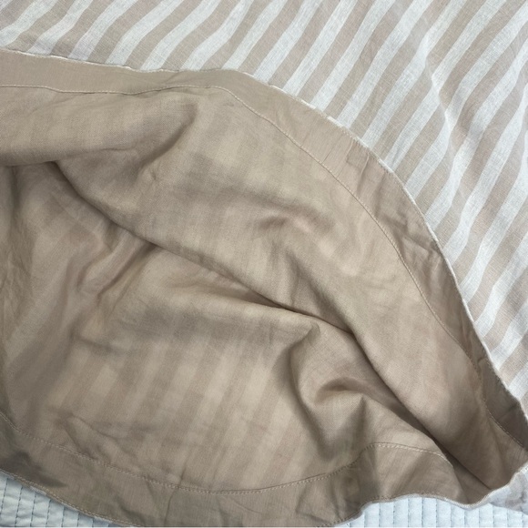 Pact Organic Cotton Striped Coastal Double Gauze Short Sleeve Dress Coverup Sz L - Picture 9 of 9